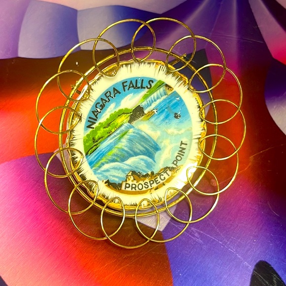 Niagara Falls Prospect Point Vintage Mini Plate Souvenir - Picture 1 of 5